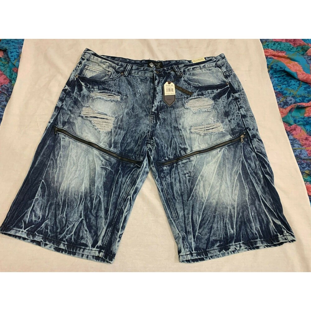 🌎🌎🌎 NWT ROAD NARROWS MENS JEANS DISTRESSED SHORTS SIZE 44 🌎🌎🌎